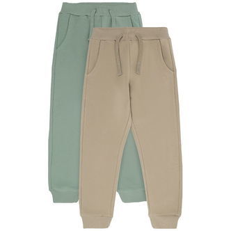 Minymo Sweatspants - 2-pak - Lily Pad