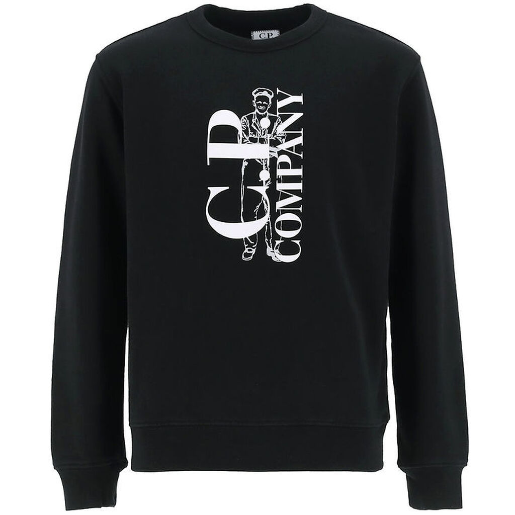 C.P. Company Sweatshirt - Sort m. Hvid