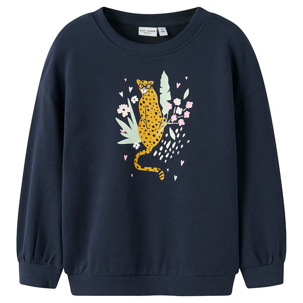 Name It Sweatshirt - NmfValona - Navy Blazer/Cheetah