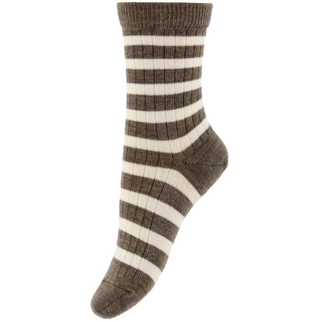 MP Strømper - Uld - Rib - Eli - Bunmeleret