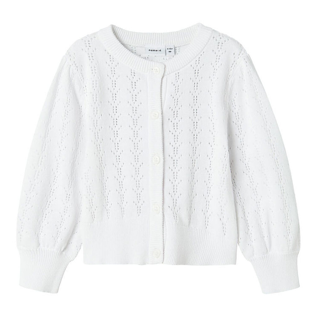 Name It Cardigan - Strik - NmfHannah - Bright White