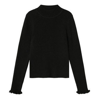 Name It Bluse - Strik - NkfRia - Black m. Glitter