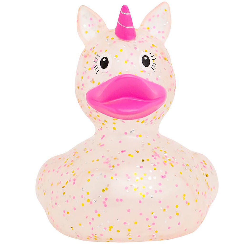 Badeand - Glitter Enhjørning