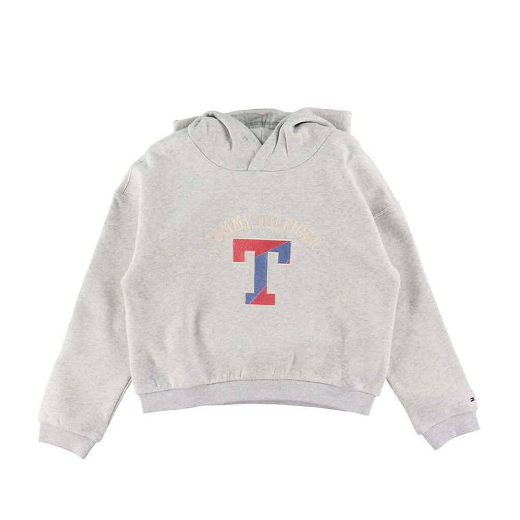 Tommy Hilfiger Hættetrøje - T Varsity - New Light Grey Heather