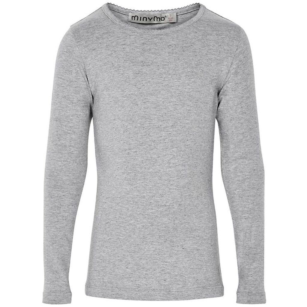 Minymo Bluse - Gråmeleret
