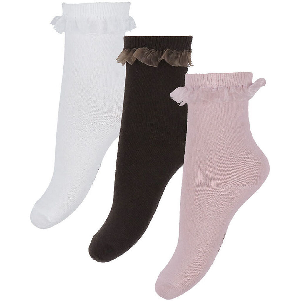 Name It Strømper - 3-pak - NmfLocka - Burnished Lilac/Cloud Danc