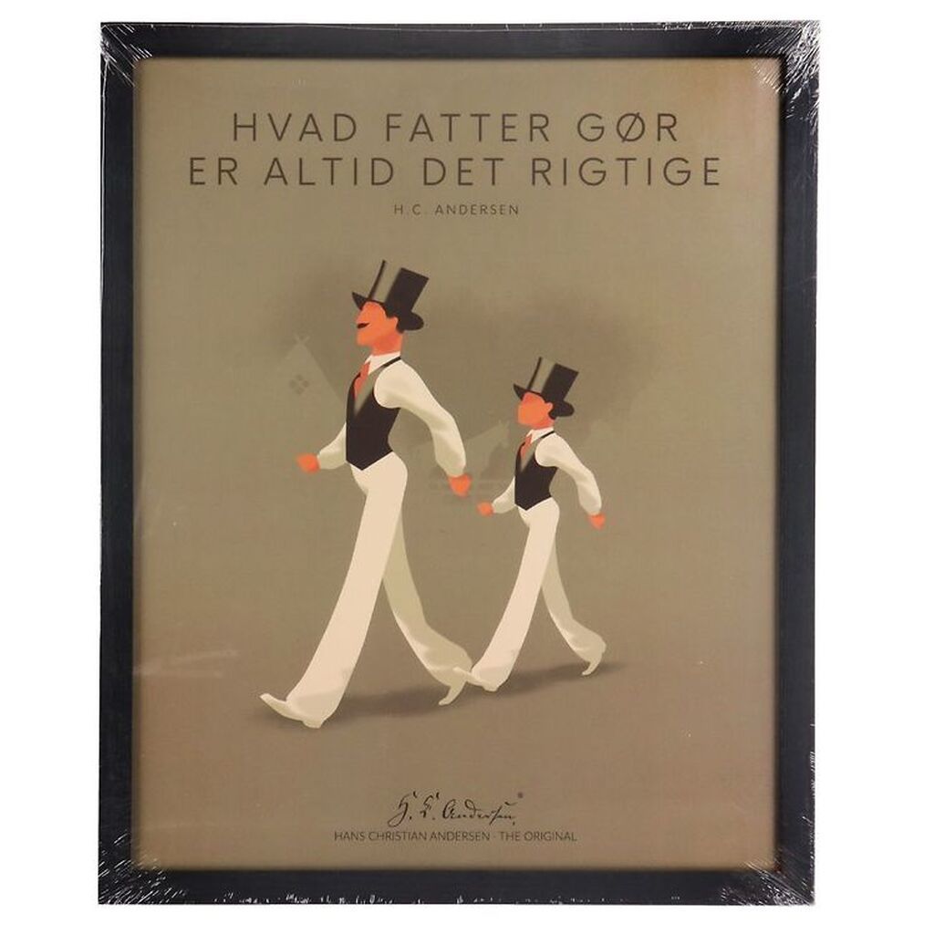 H.C. Andersen Plakat - 40x50 cm - Hvad Fatter Gør