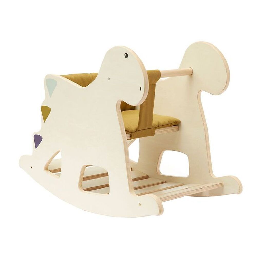 Kids Concept Gyngehest - Træ - Dinosaur