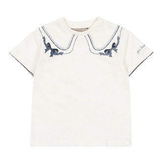Konges Sløjd T-shirt - Era - Off White/Bow Collar