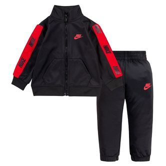 Nike Træningssæt - Cardigan/Bukser - Sort m. Rød