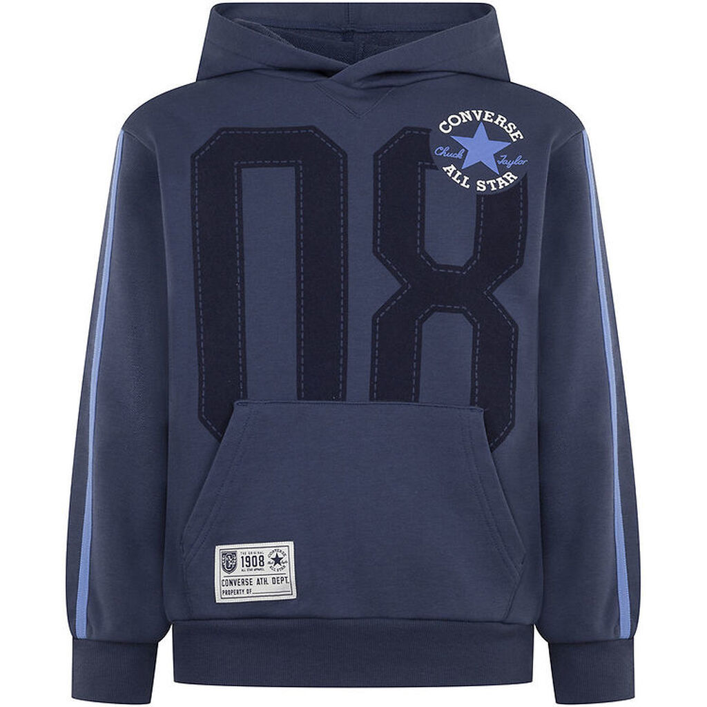 Converse Hættetrøje - Converse Navy m. Print