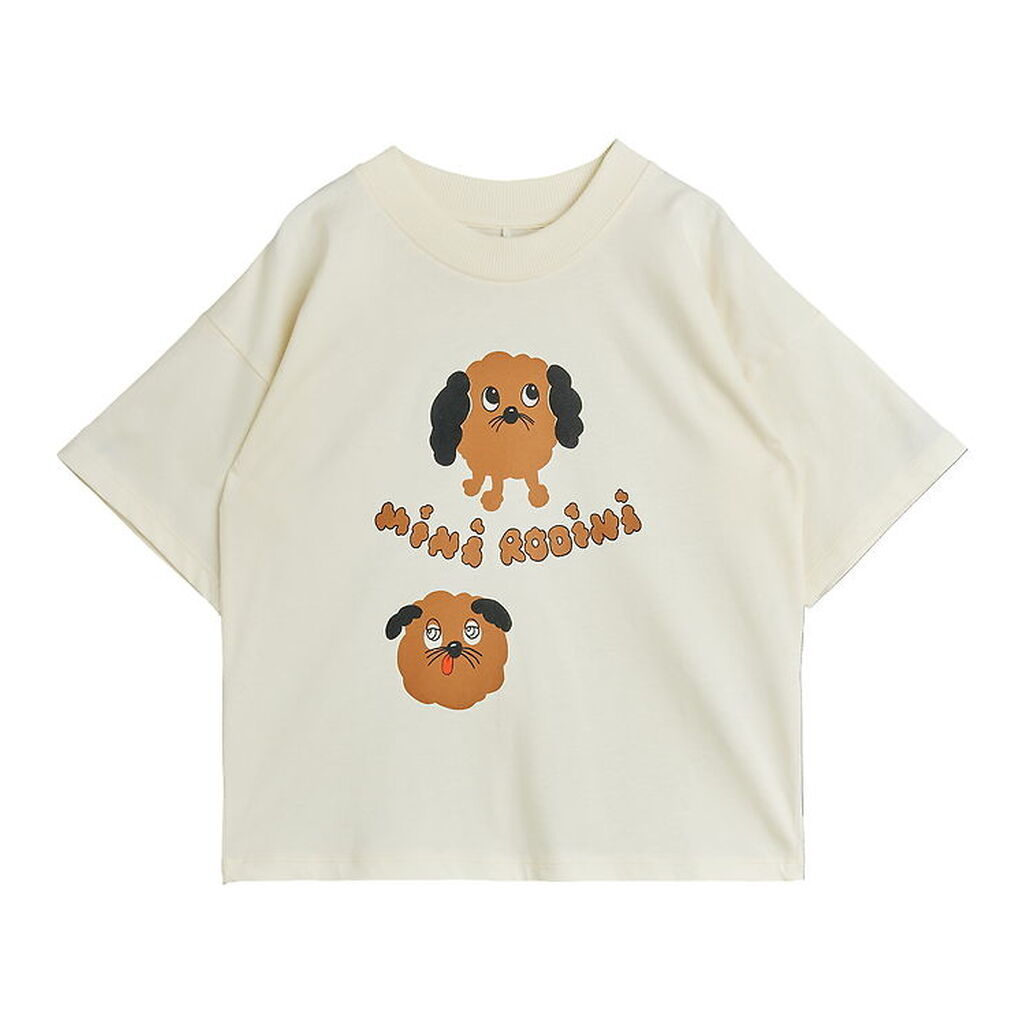 Mini Rodini T-shirt - Doggies - Offwhite