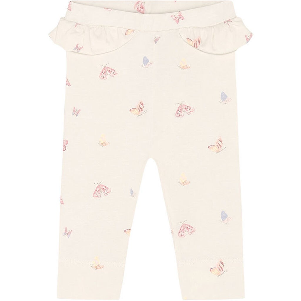 Fixoni Leggings - Bleached Mauve m. Sommerfugle