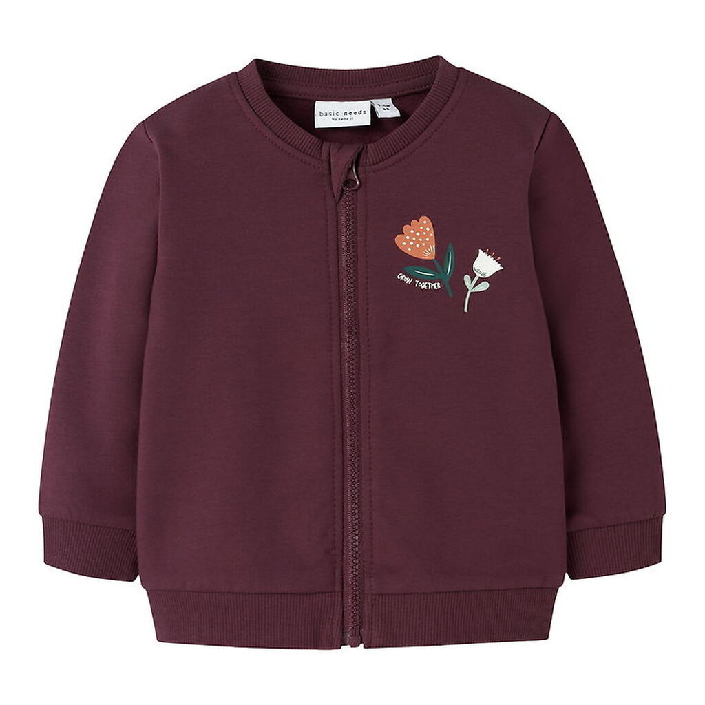 Name It Sweatcardigan - NbfVrillie - Fig/Flowers