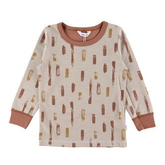Joha Bluse - Uld/Bomuld - Beige