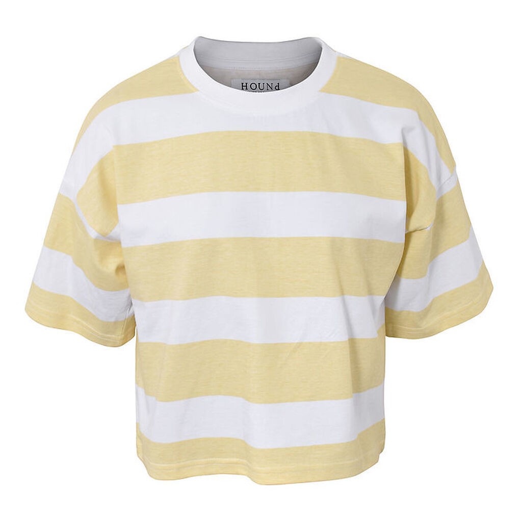 Hound T-shirt - Crop - Dusty Yellow