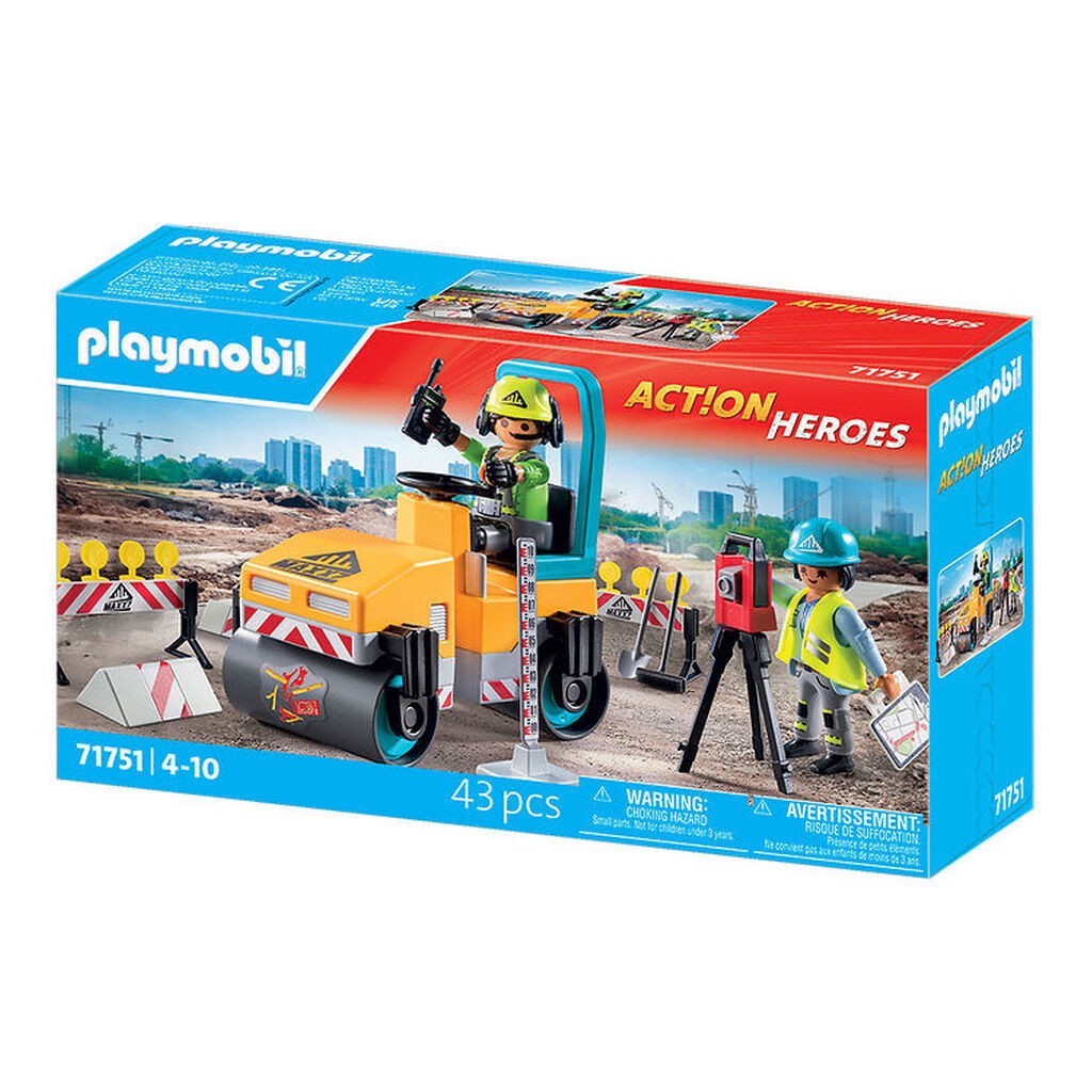 Playmobil Action Heroes - Vejarbejde - 71751 - 43 Dele