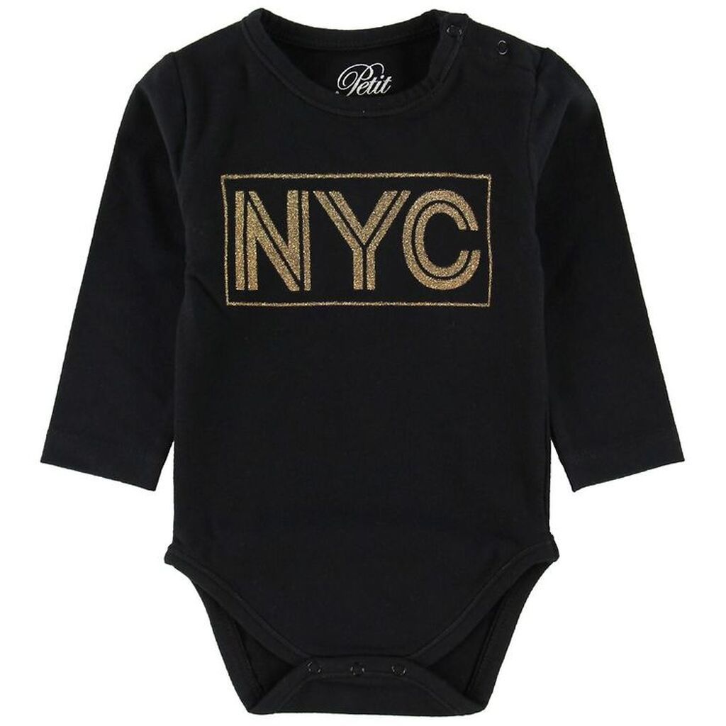 Petit by Sofie Schnoor Body l/æ - NYC - Sort m. Glimmer