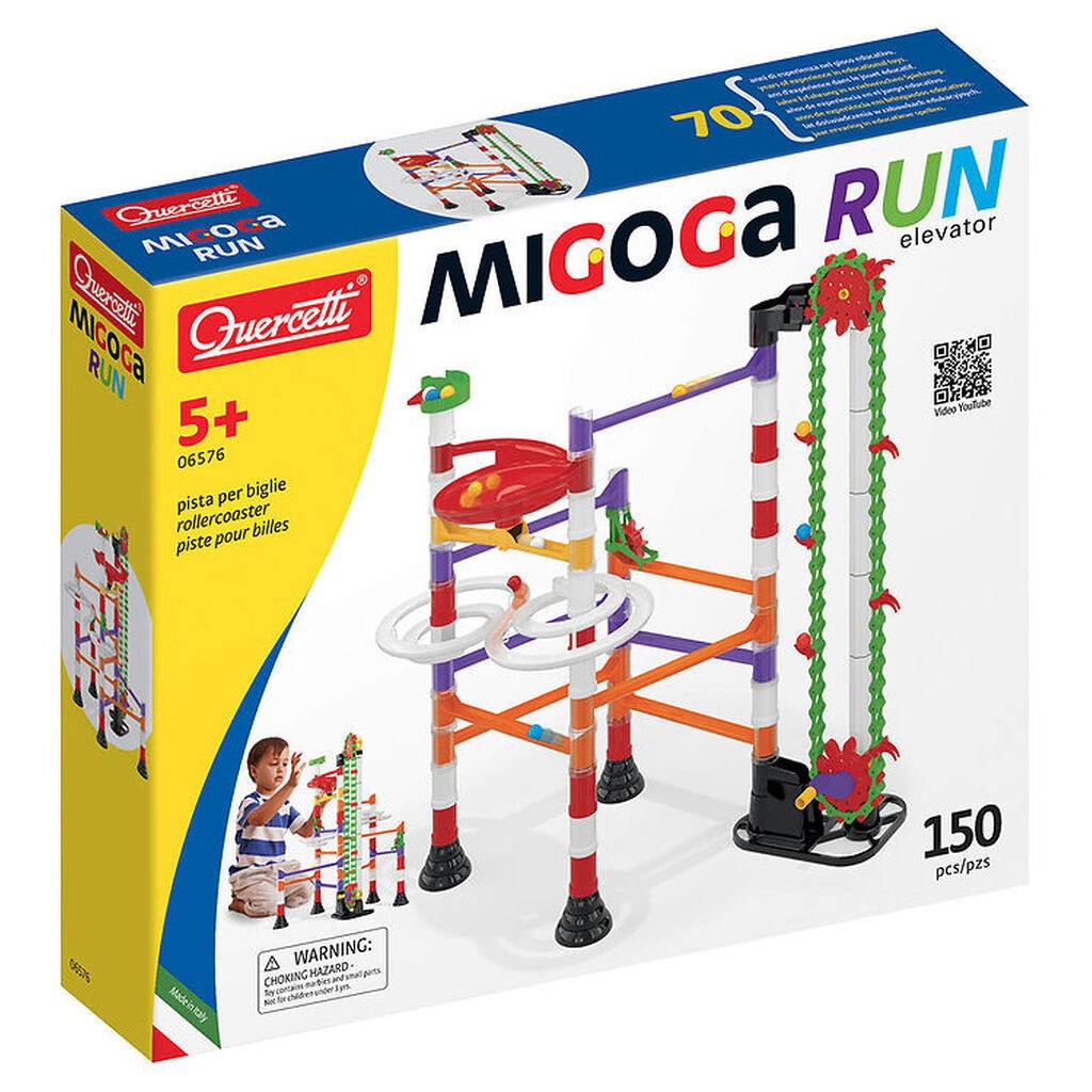 Quercetti Kuglebane - Migoga Run Elevator - 150 Dele - 6576
