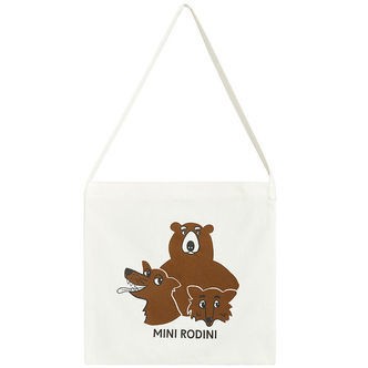 Mini Rodini Shopper - Camp Rodini - Offwhite m. Vilde dyr