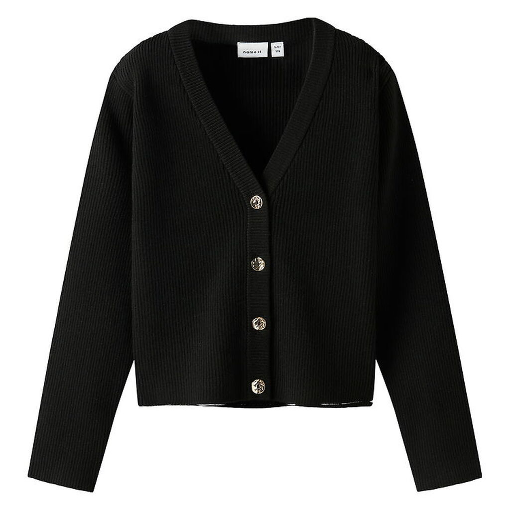 Name It Cardigan - Strik - Rib - NkfLarenLise - Sort