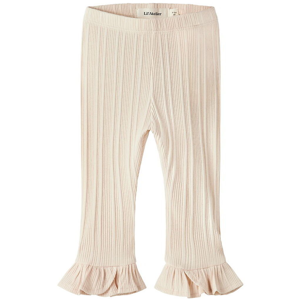 Lil' Atelier Leggings - Rib - NbfTansy - Novelle Peach
