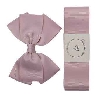 Little Wonders Dåbsbånd m. Sløjfe - Støvet Rosa