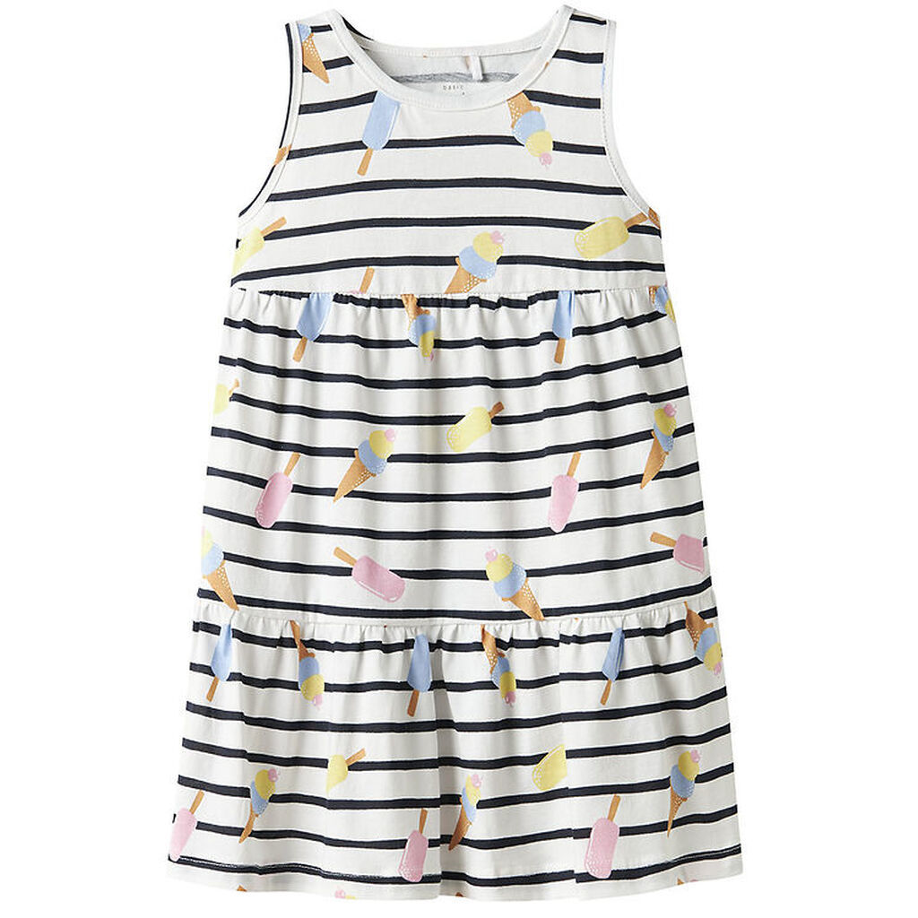 Name It Kjole - NmfVigga - Bright White/Ice