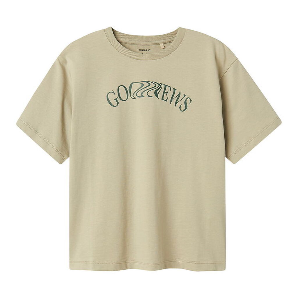 Name It T-shirt - NkmNevin - Island Fossil m. Print