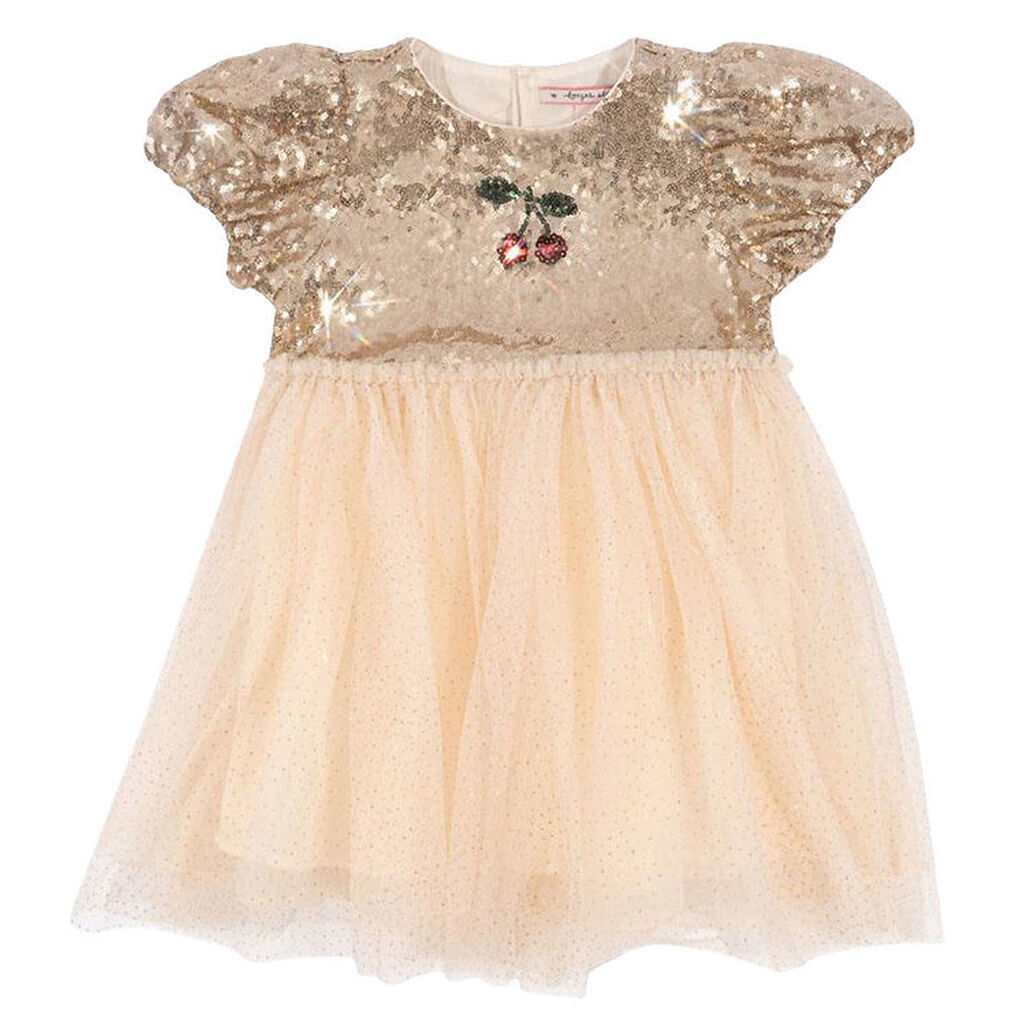 Konges Sløjd Kjole - Tyl - Starla Puff - Gold Blush