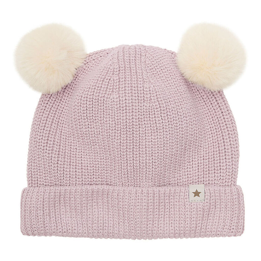 Huttelihut Hue - Strik - Cloud Gray m. Kvaste