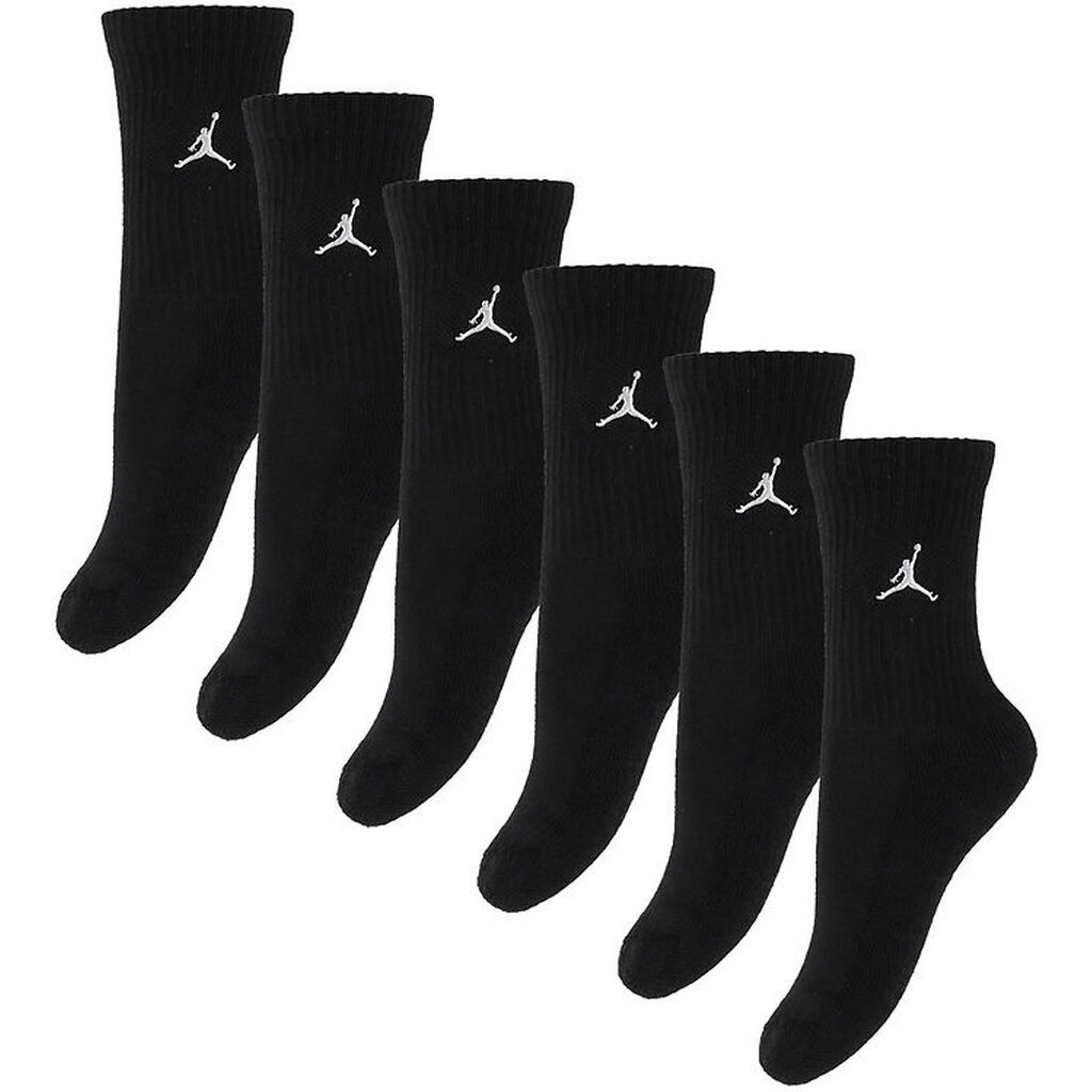 Jordan Strømper - 6-pak - Crew - Sort