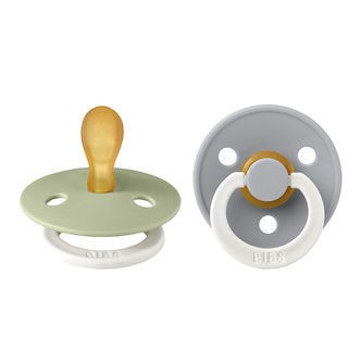 BIBS Colour Natsutter - 2-pak - Str. 1 - Symmetrisk - Sage/Clo