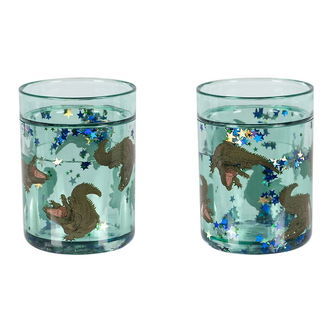 Konges Sløjd Glitterkopper - 2-pak - Crocodile