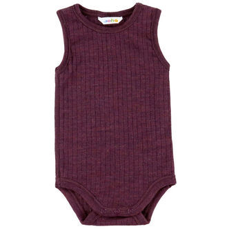 Joha Body u/æ - Uld - Rib - Blomme