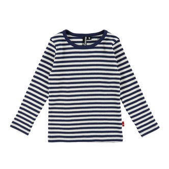 Danefæ Bluse - Danefilm - Rib - Bomuld/Modal - Dk Navy/Chalk