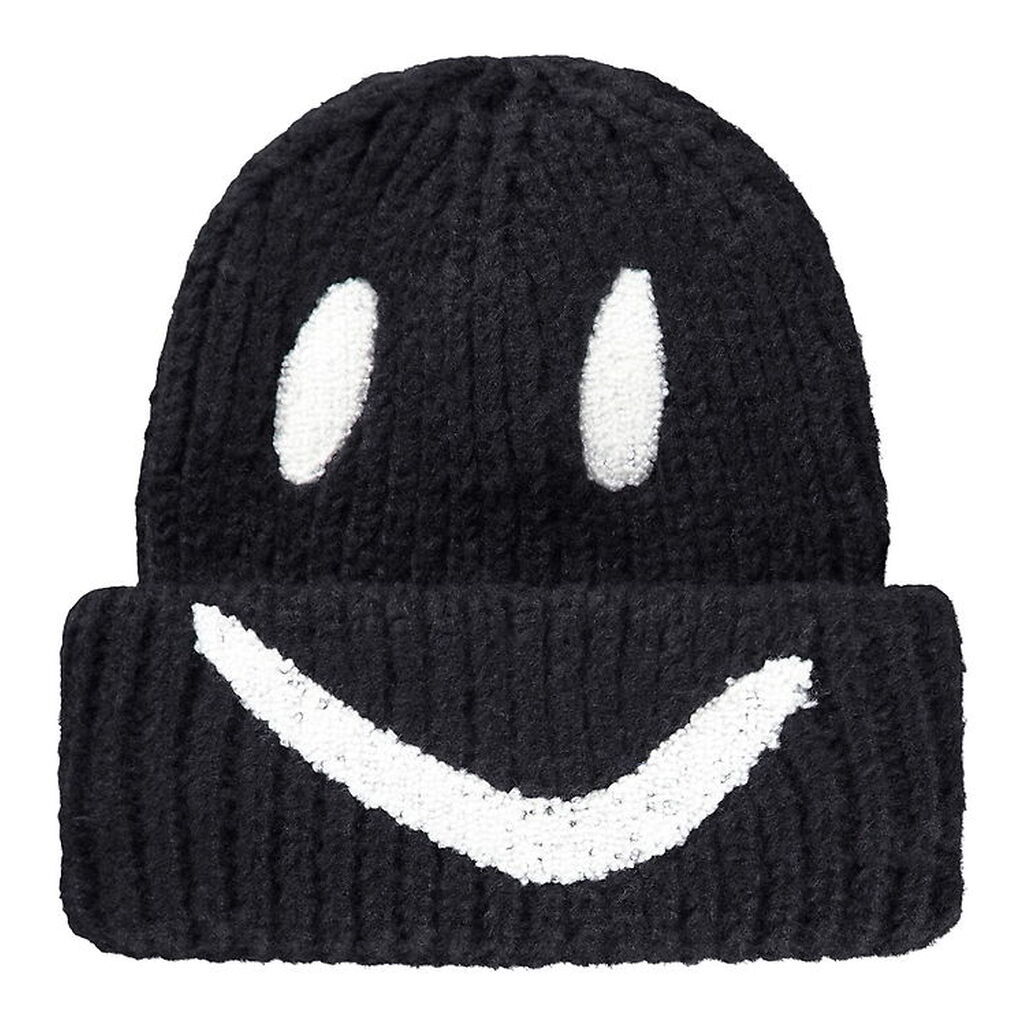 Molo Hue - Strik/Rib - Kim - Sort m. Smiley