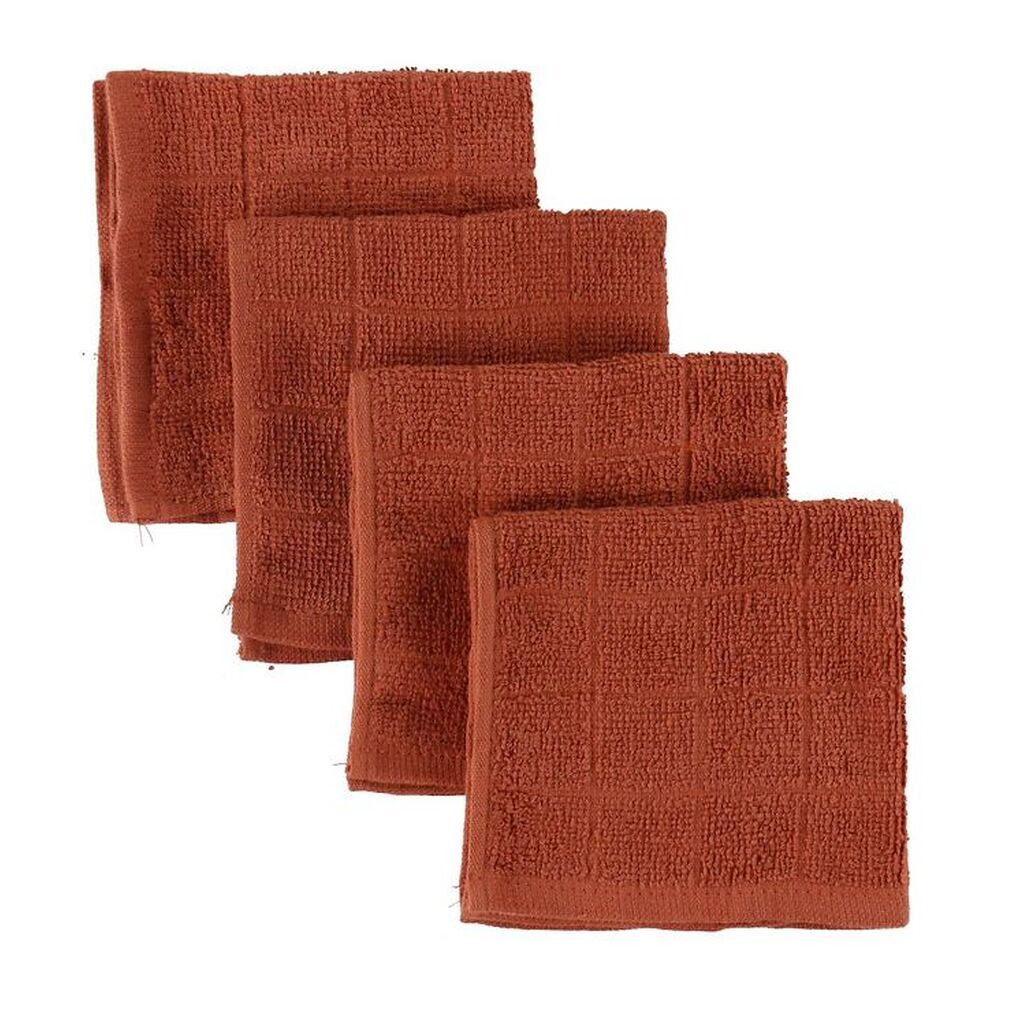 Pippi Vaskeklude - 4-pak - 27x27 - Redwood