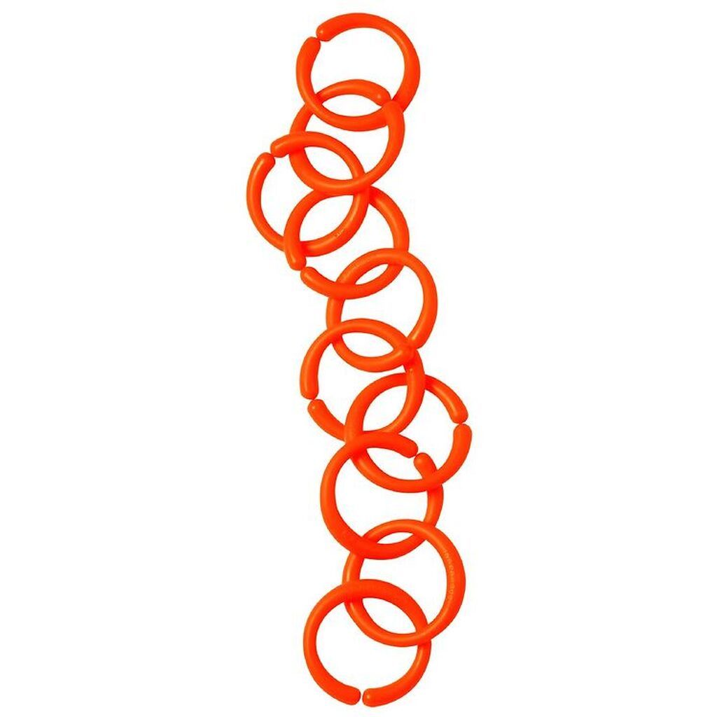 Done By Deer Ophængningsringe - 10 stk - Neon Orange