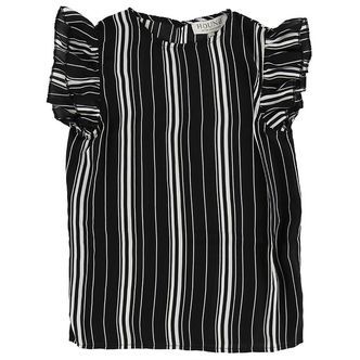 Hound T-shirt - Sort/Hvidstribet