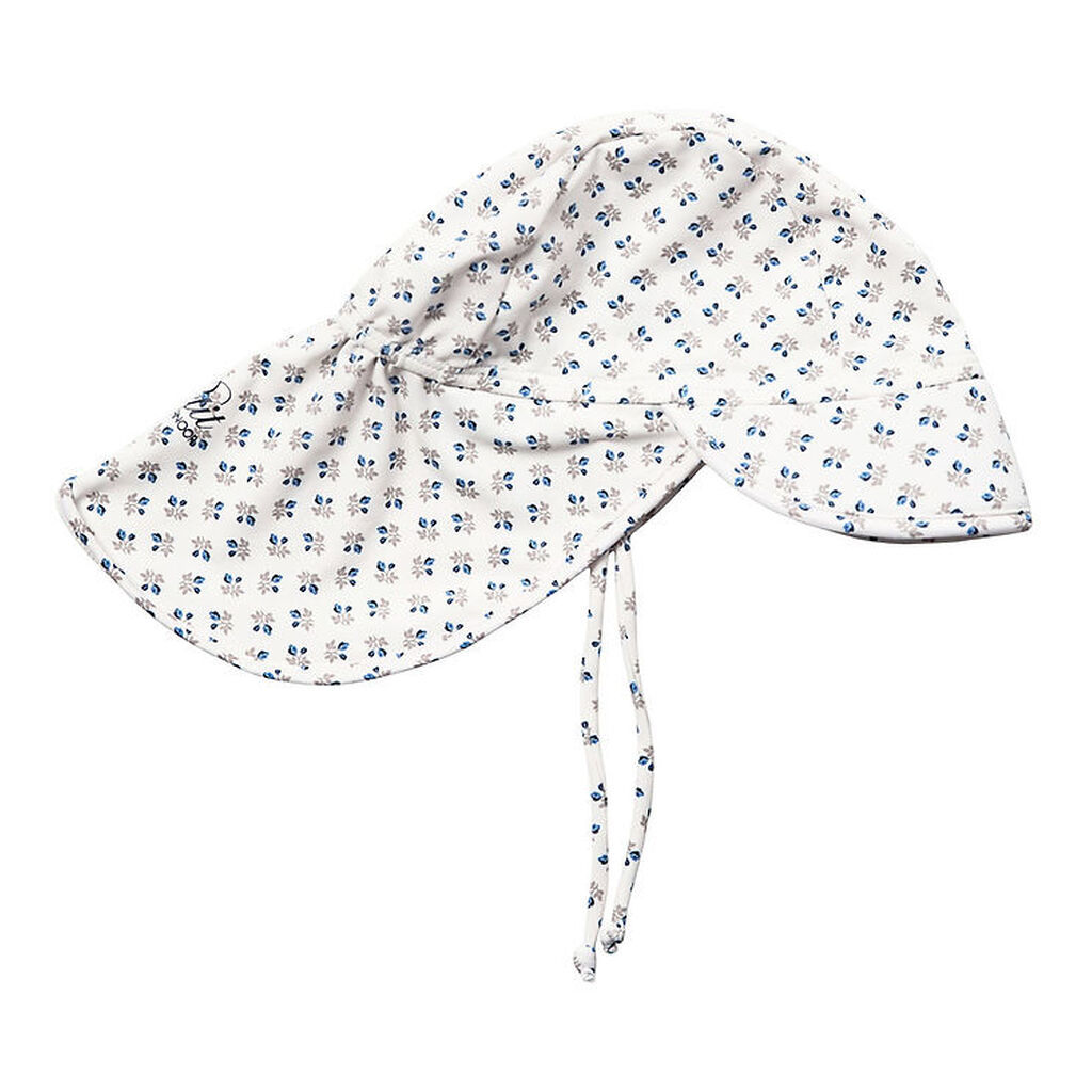 Sofie Schnoor Badehat - UV50+ - Blå/Blomst