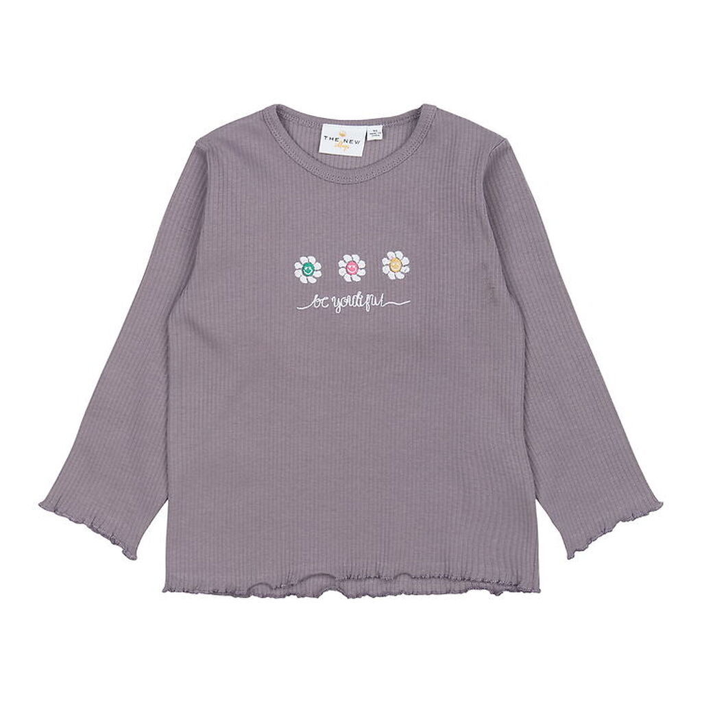 The New Siblings Bluse - Rib - TnstPrincess - Gray Ridge m. Blom