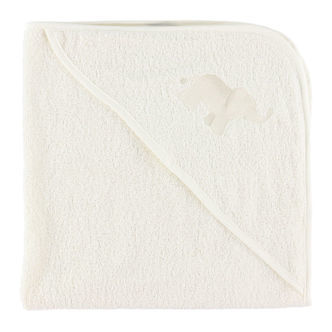 Nørgaard Madsens Badeslag - 75x75 cm - Off White m. Elefanter