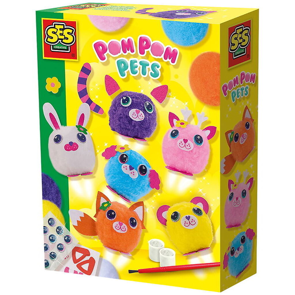 SES Creative Kreasæt - Pompon Kæledyr