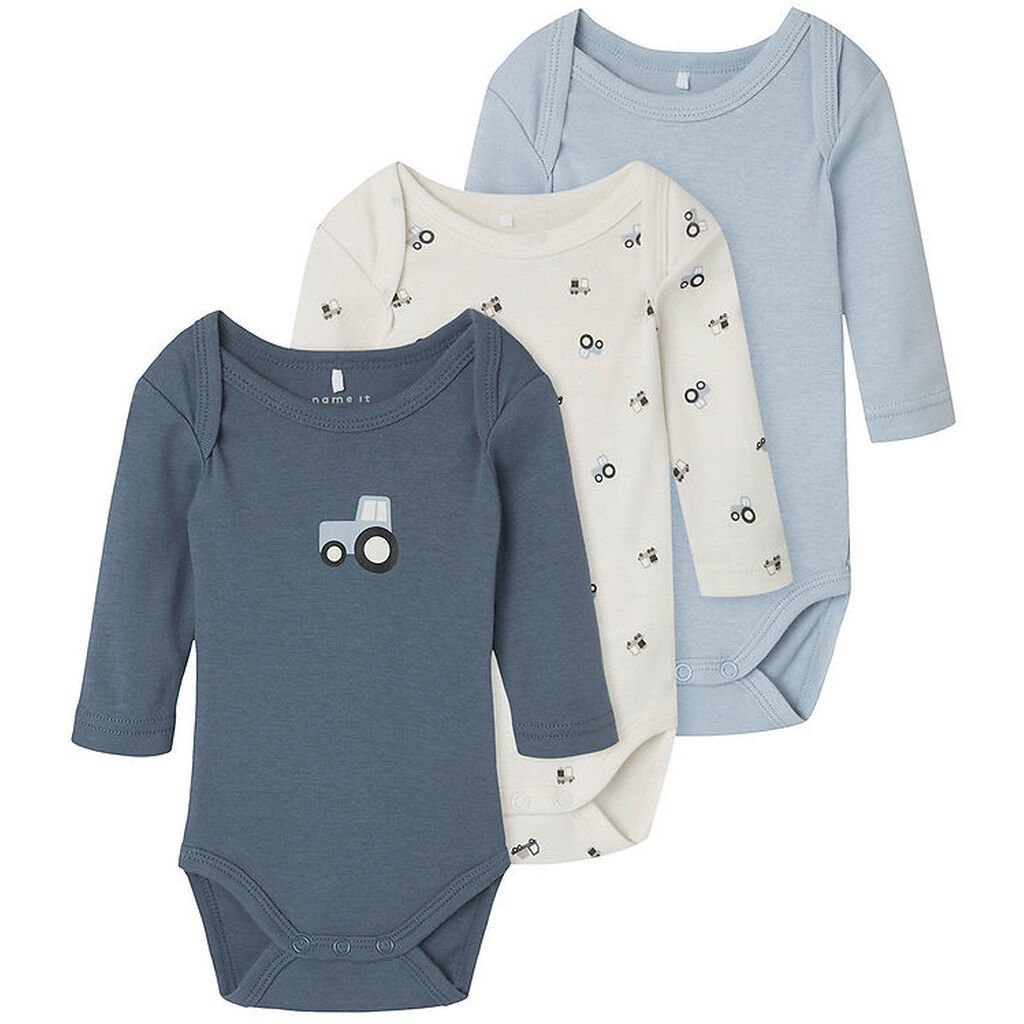 Name It Body l/æ - Noos - 3-pak - Jet Stream