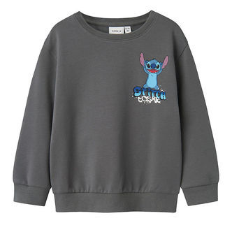 Name It Sweatshirt - NmmJeps Stitch - Lava Smoke