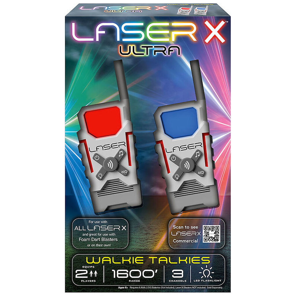 Laser X - Walkie Talkies - Hvid/Grå