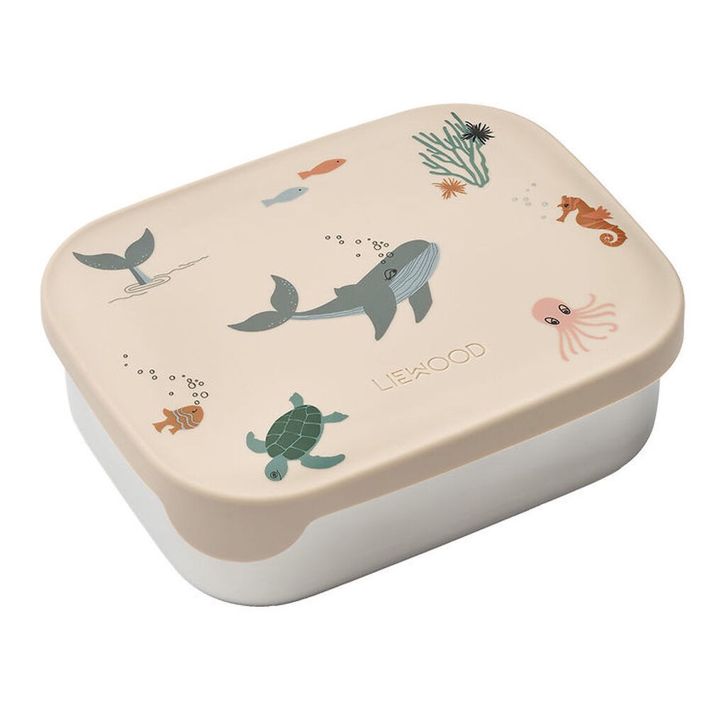 Liewood Madkasse - Silikone/Stål - Arthur - Sea Creature/Sandy