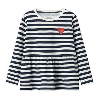 Name It Bluse - NmfLiona - Navy Blazer/Brigth White