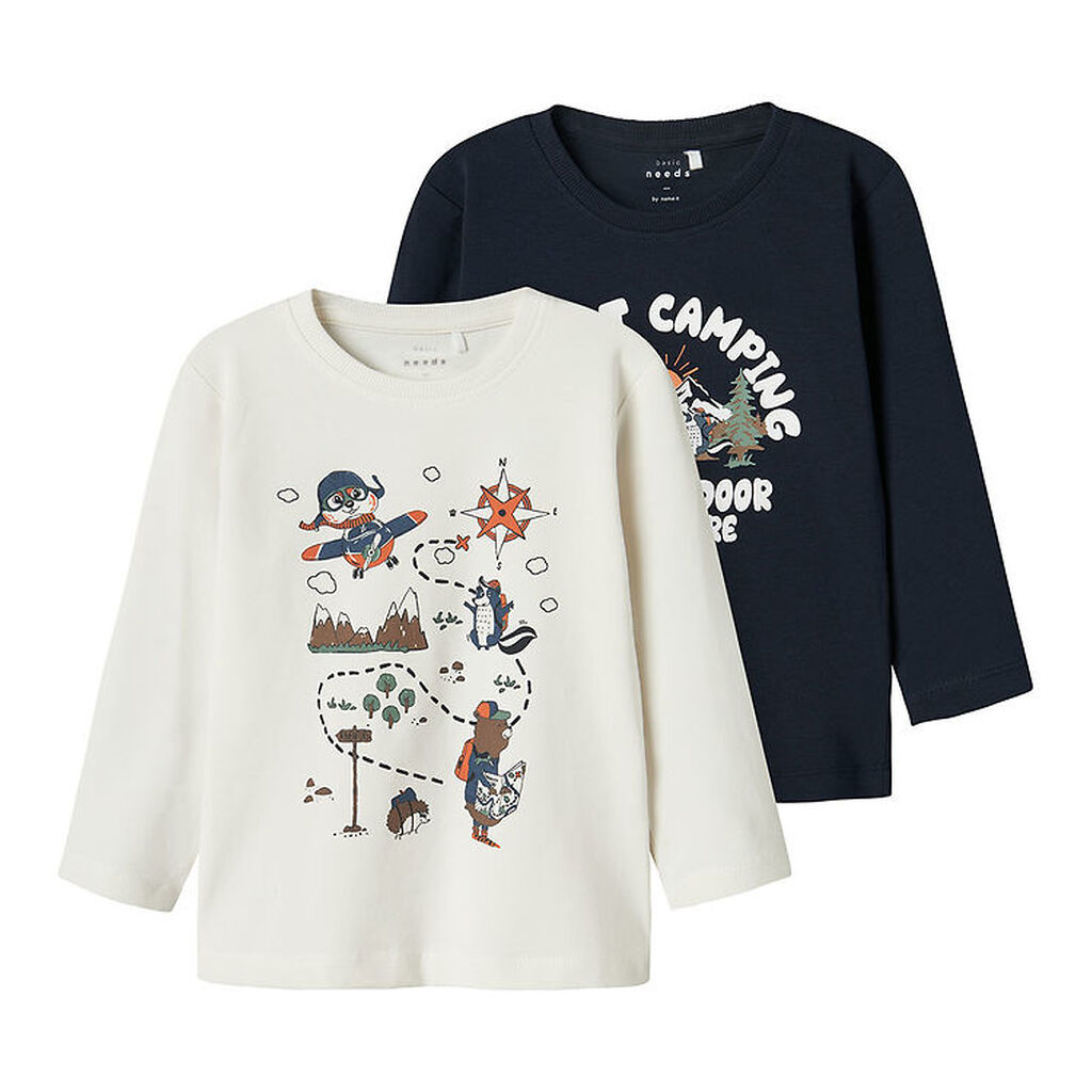 Name It Bluse - NmmVux - 2-pak - Dark Sapphire/Jet Stream/Advent